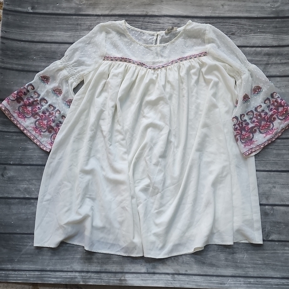 Umgee Babydoll Dress/Tunic  Sz Large